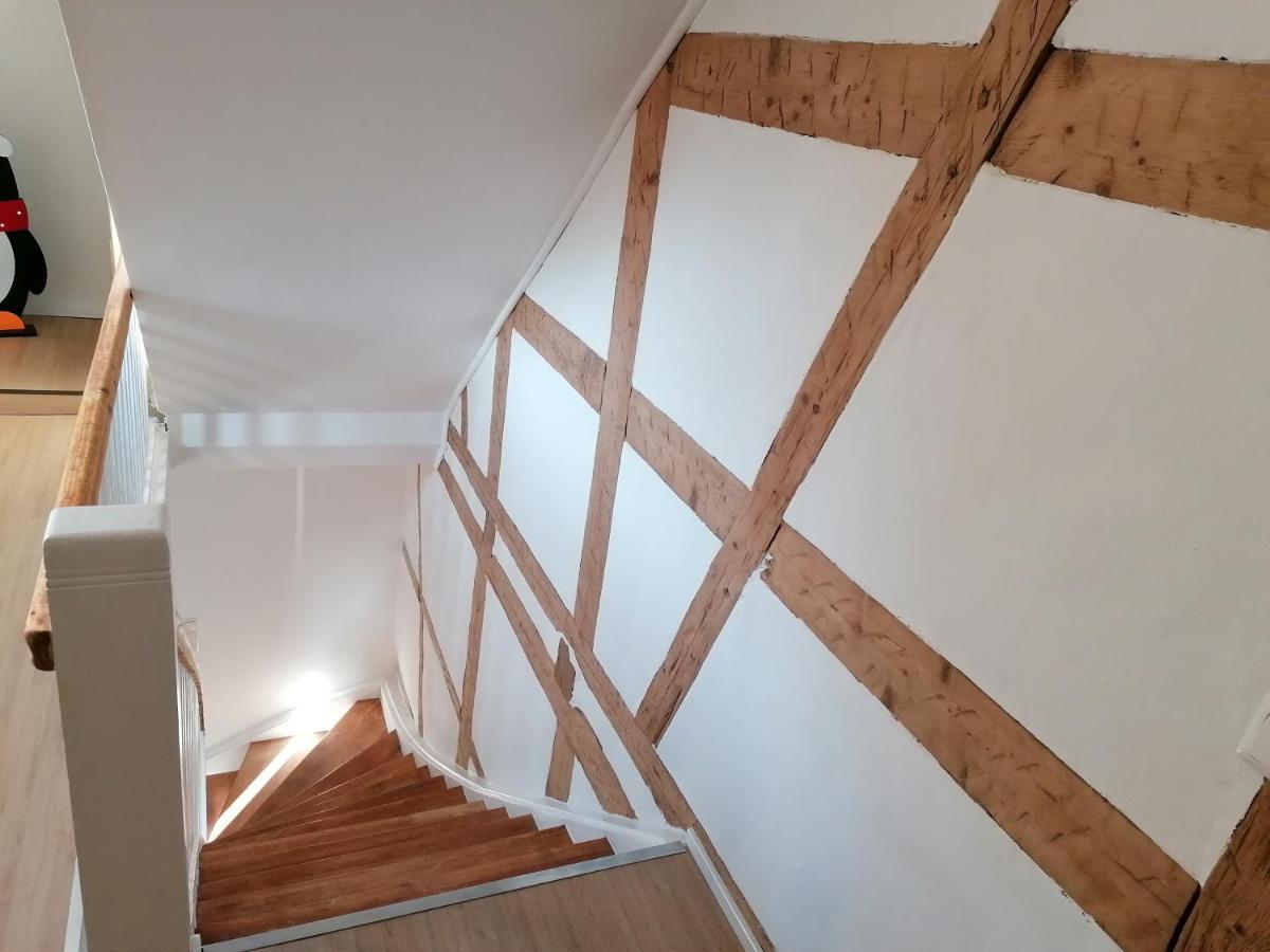 Fewo Im Lehm-Fachwerkhaus Erfurt Mit 3 Einzelnen Schlafzimmern Je Mit Tv מראה חיצוני תמונה